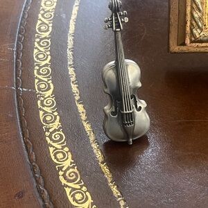 Pewter mini violin